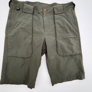 Beretta Mens XL Olive Green Utility Cargo Shorts Fishing Hiking Outdoor